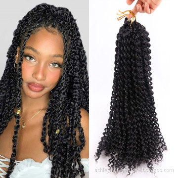 Kanekalon 18" 22 inch water wave passion twist hair ghana crochet braid crochet hair passion twists